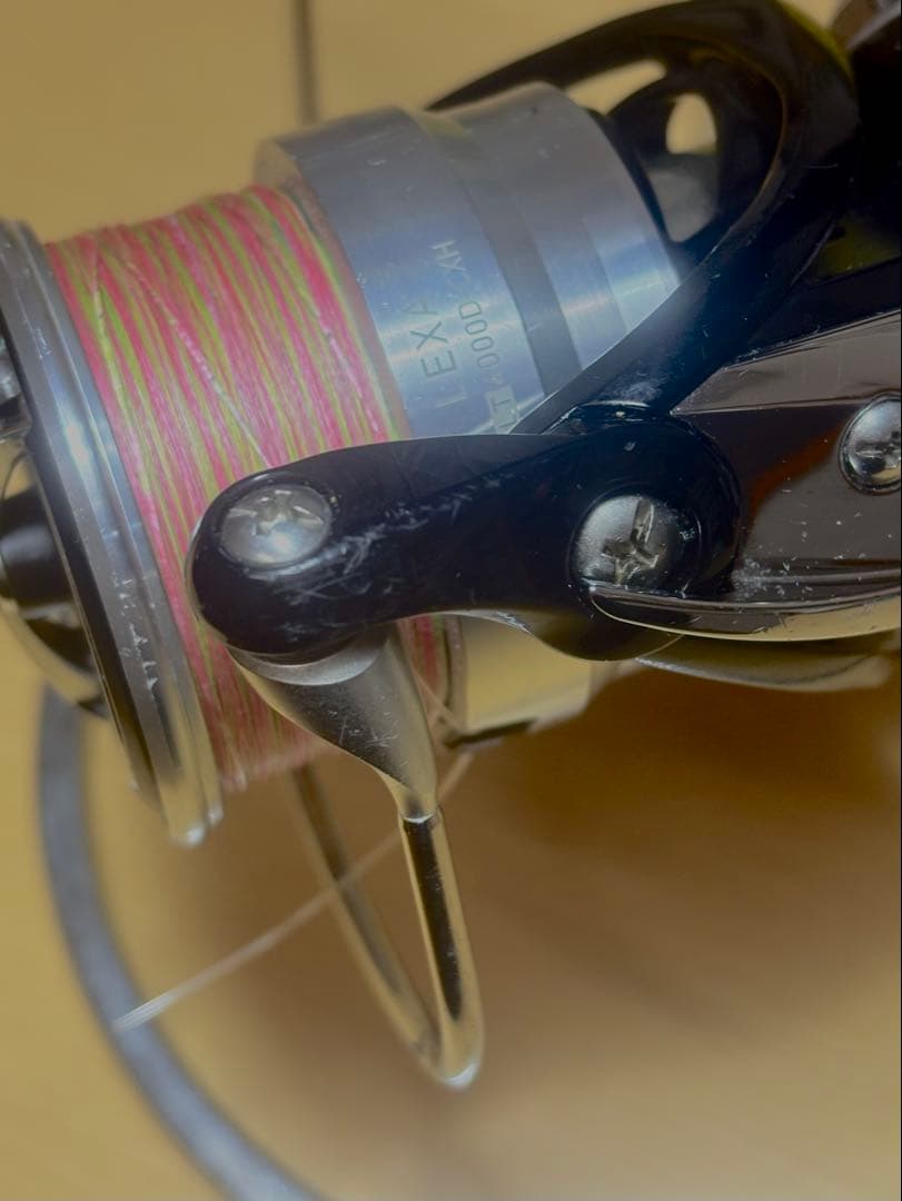 中古レグザLT4000D-CXH Gomexusハンドルノブとリールスタンド付き