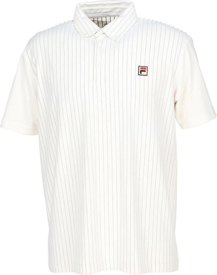 FILA フィラ テニスウェア 半袖ゲームポロシャツ VM5628白メンズM新品