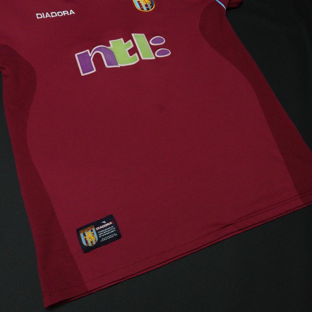 DIADORA 2001-02 Aston Villa ゲームシャツ