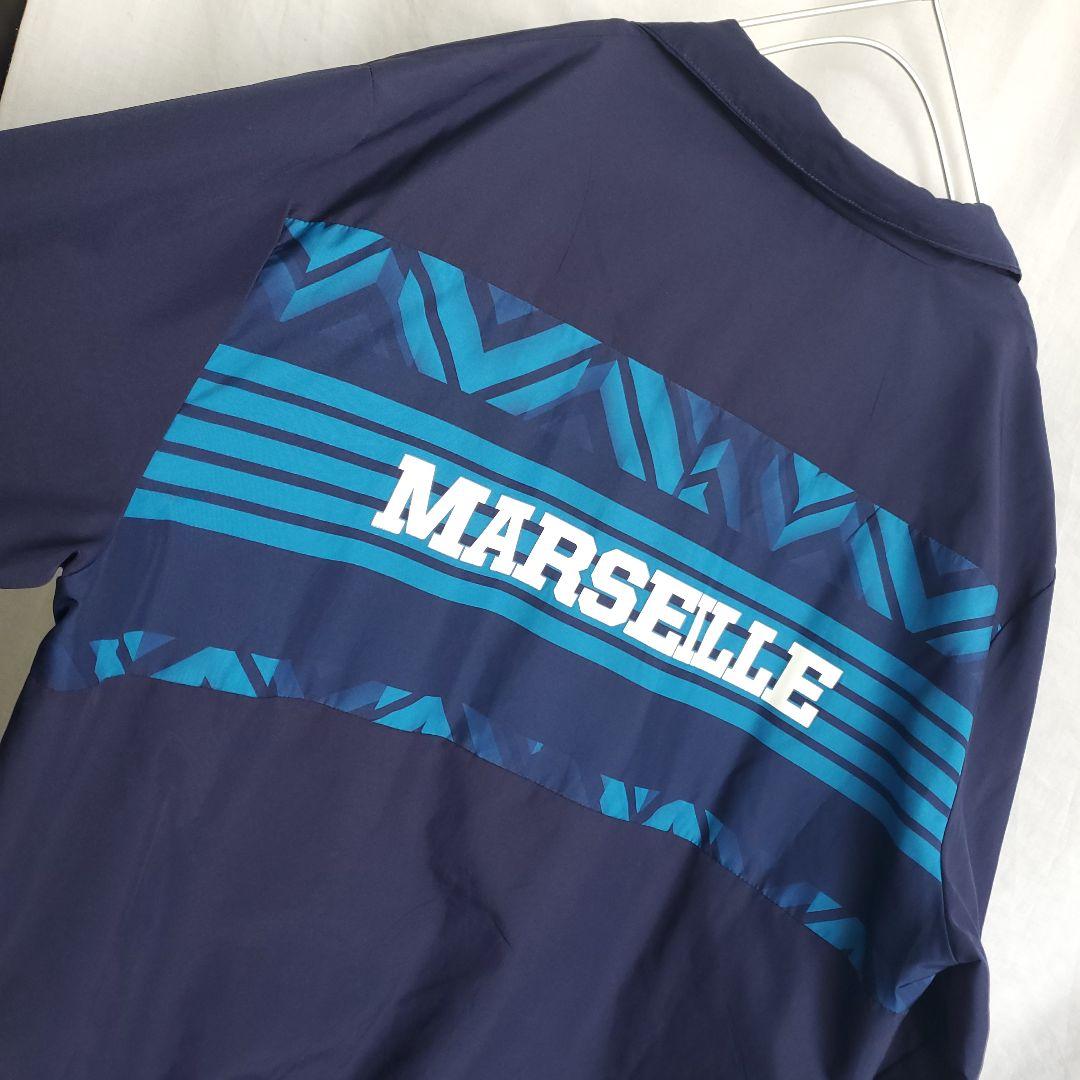 PUMA オリンピック・マルセイユ ナイロンジャケット サッカー ネイビー