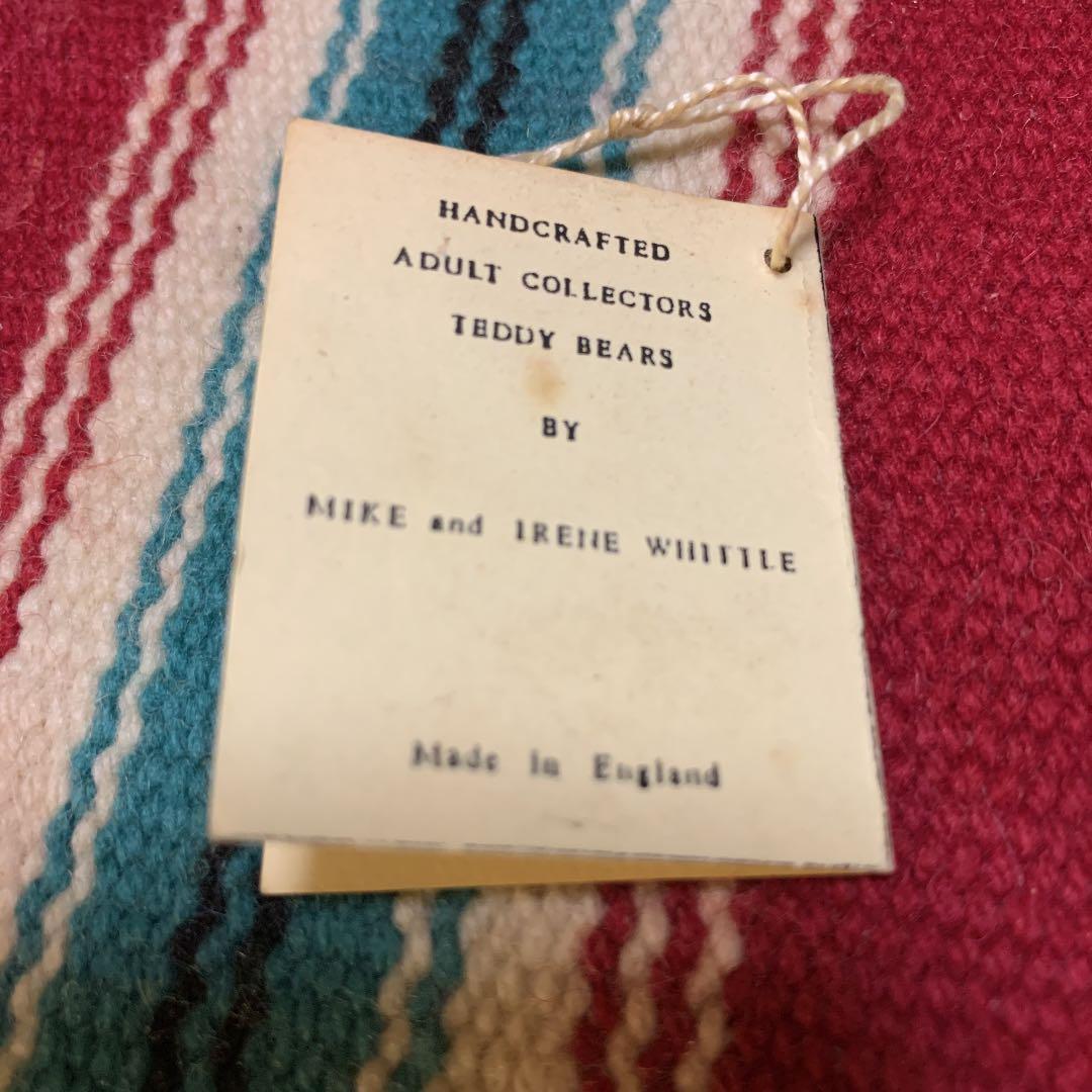 イギリス 作家もの テディベア 1996年製 モヘア