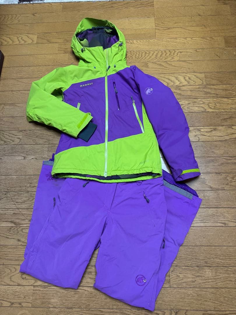 Mammut DRYtech スキーウェア グリーン/パープル