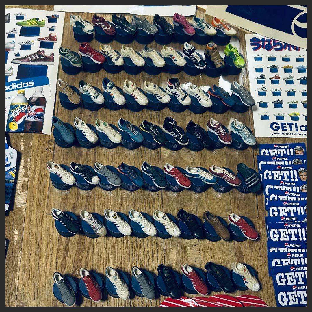 ペプシ豪華コレクションセット　木製ケース・ボトルキャップ・非売品・アディダス