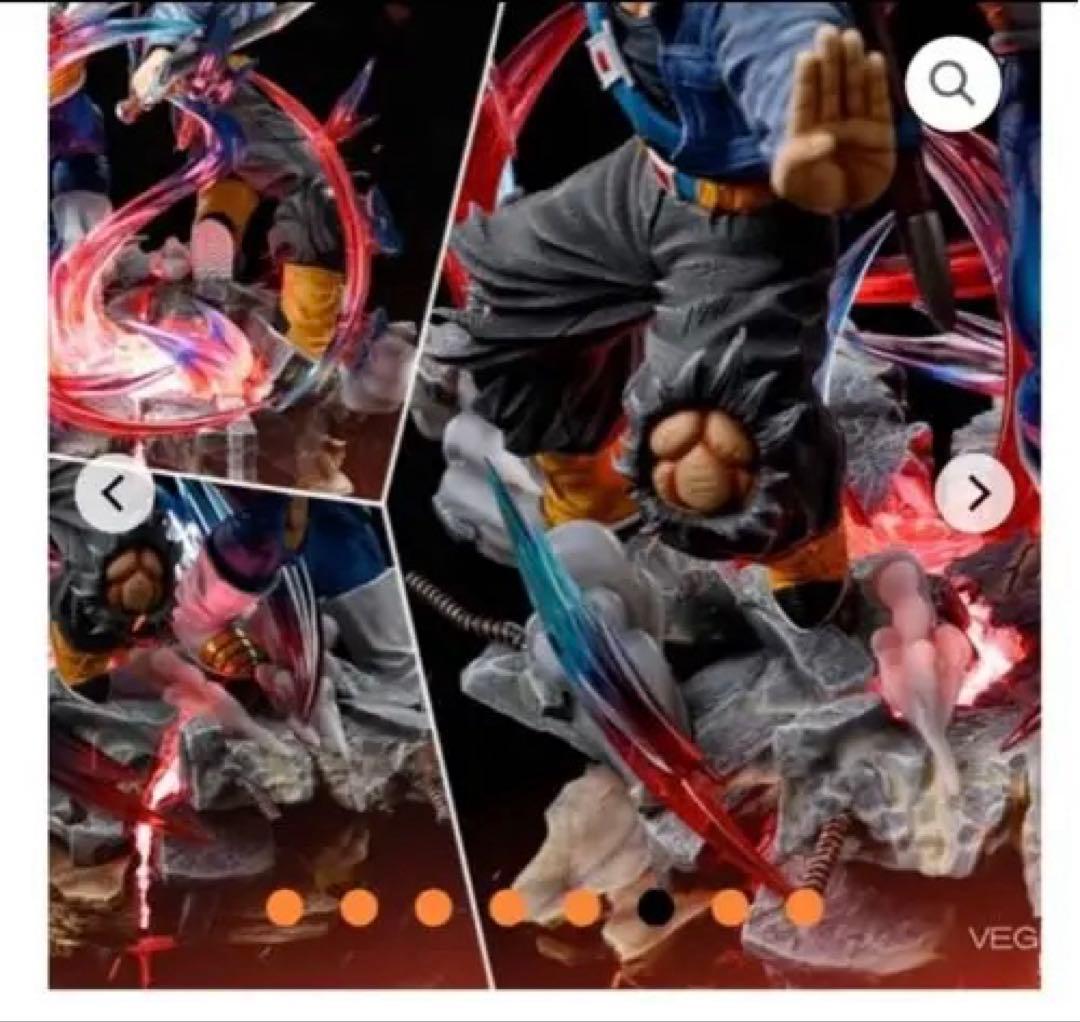 ベジータ&トランクス　1/6フィギュア　 38×25×33cm LED付き