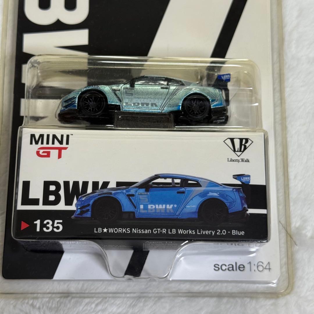 MINI GT 1/64 LB ワークス日産 GT-R LBWKリバリー ブルー