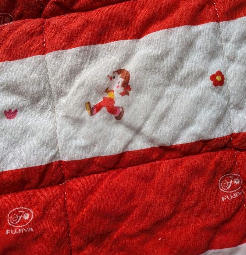 【非売品　レア】ペコちゃん クッションブランケットストライプ）コレクターアイテム