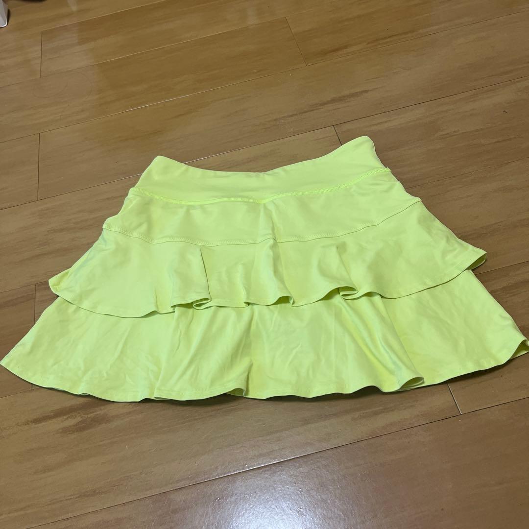 Lija フリル付きスカート XS/TP 明るい黄色