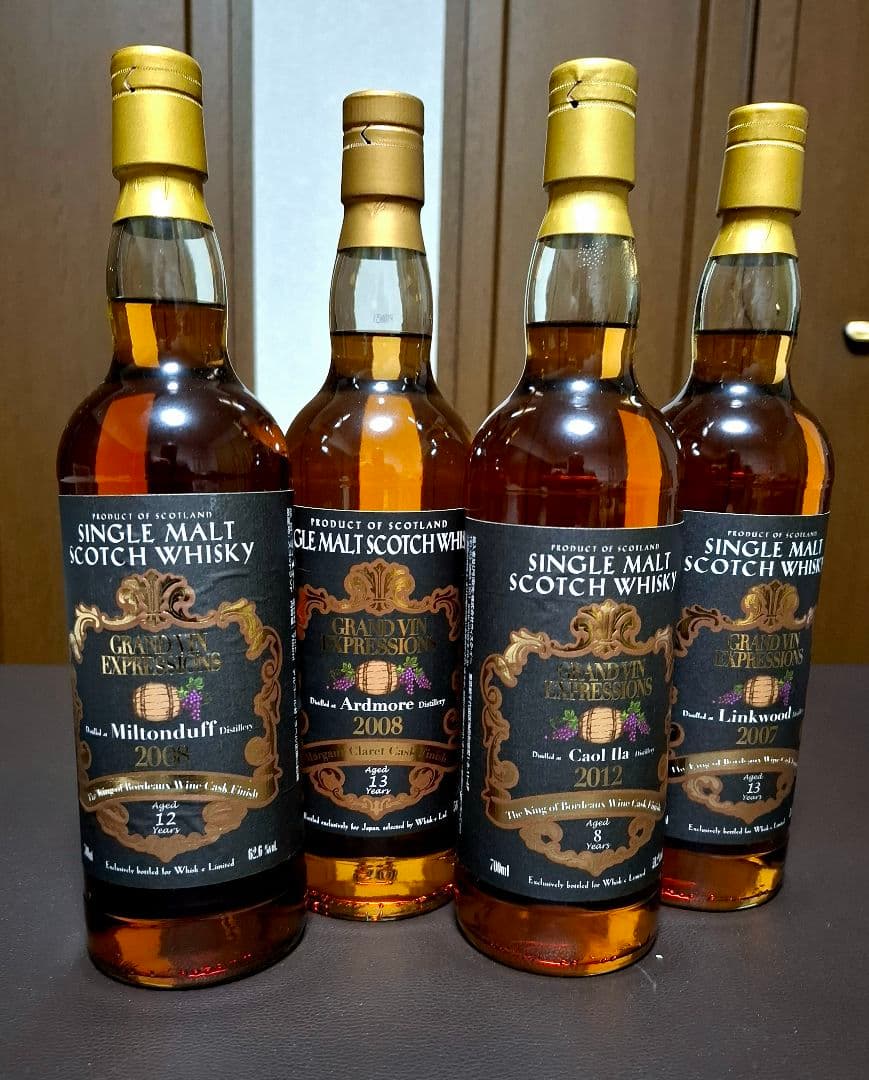 ミルトンダフ アードモア カリラ リンクウッド限定販売スコッチ ４本 未開封