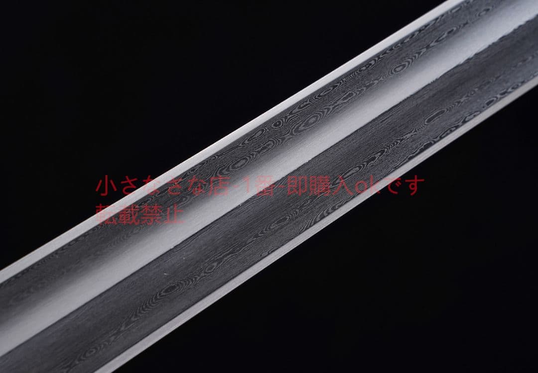 小永楽剣瓦面百錬模様鋼  古兵器 武具 刀装具 日本刀 模造刀 居合刀