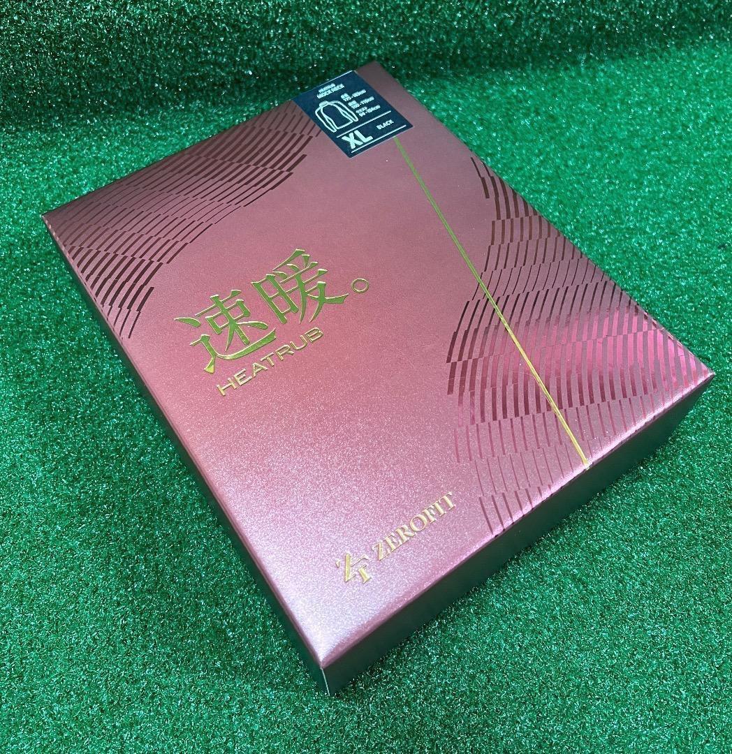 25モデル　ZEROFIT 速暖。HEATRUB モックネック XL ブラック