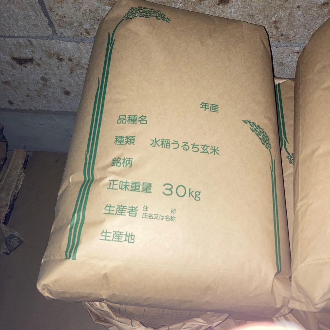 農家直送　令和七年度　栃木県産　コシヒカリ　玄米　30kg　1袋