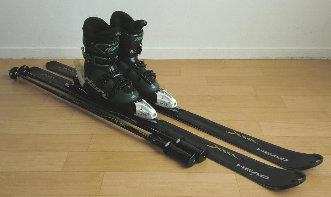 ■■送料無料■HEAD＋Hart■スキーフルセット■板142靴25■メンテ付■■