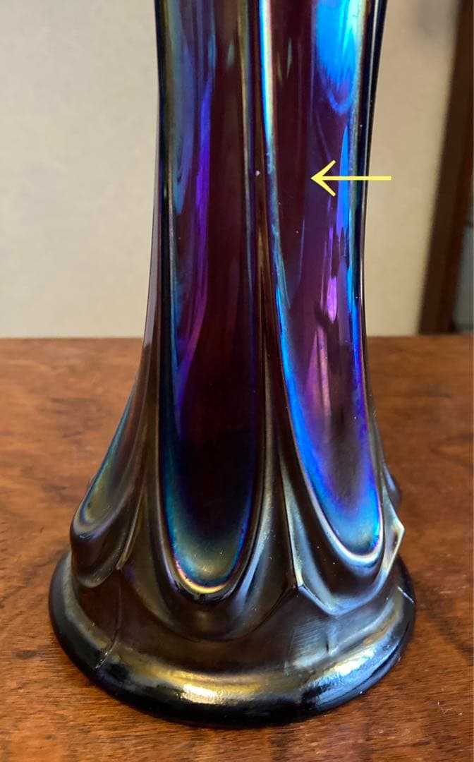 Fenton社 オ-ルドフェントン カーニバル 花瓶 USA