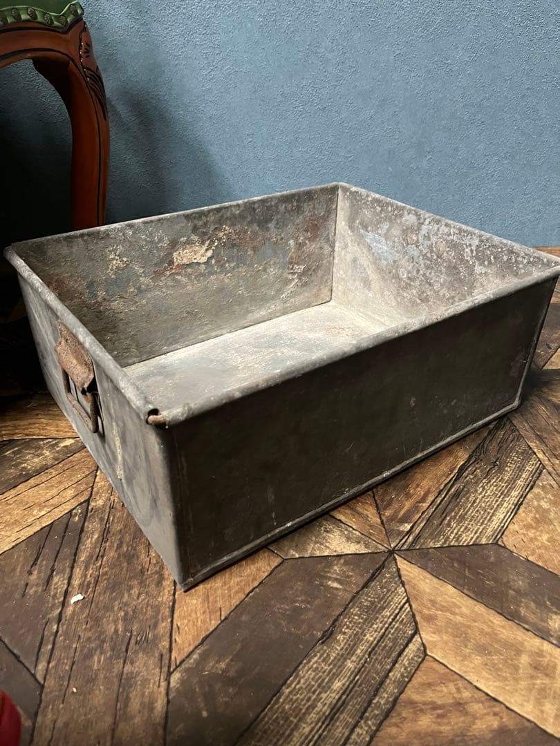 鉄製 コンテナ ビンテージ ヴィンテージ ボックス セット ガーデニング