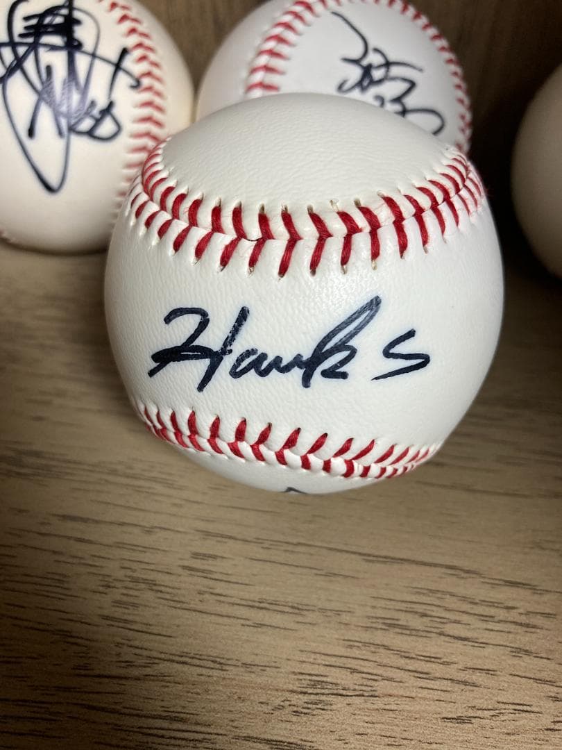 福岡ダイエーホークス 直筆サイン入りボール 4個セット