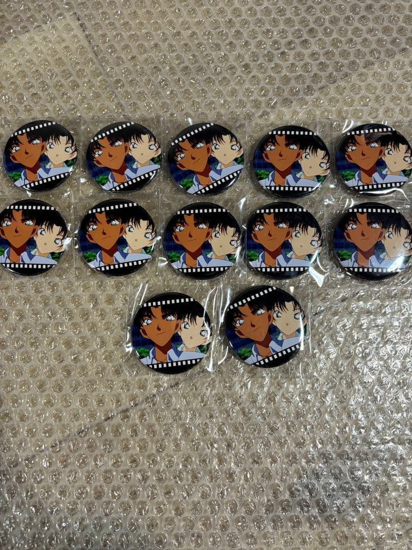 名探偵コナン コナンムービー展 平次和葉缶バッジセット