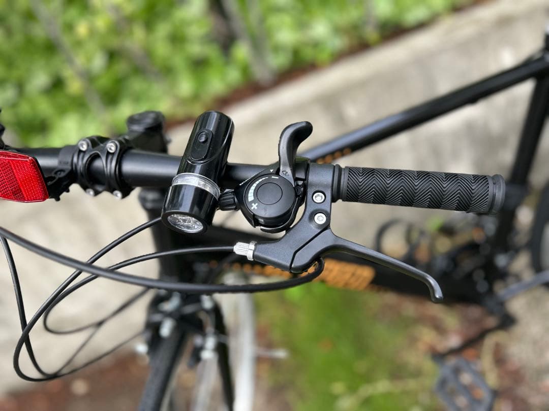 【ぶらんこっこ】クロスバイク自転車21段変速 700C 27インチ相当 黒