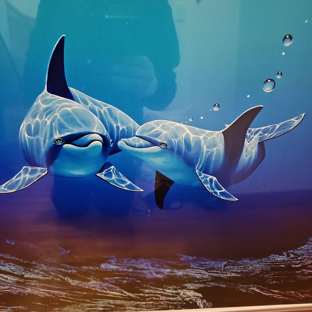 キモ　絵画 限定79/100 青色フレーム