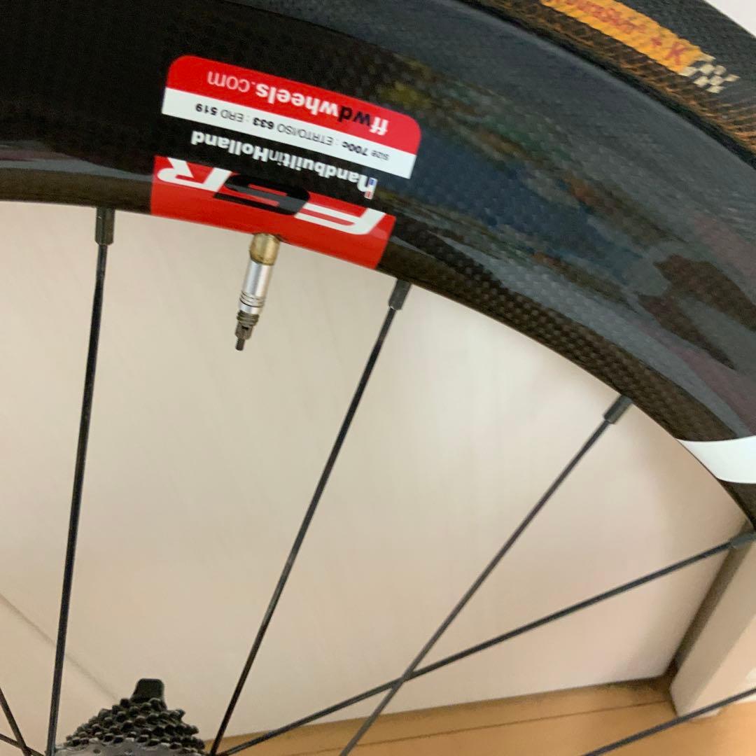 FF 完組ホイール 前後セット700C ブラック/レッド 即購入 超超特別価格