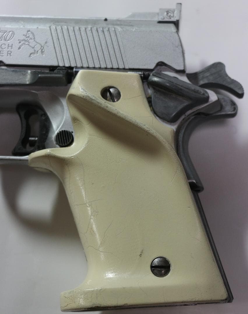 ＭＧＣABS樹脂製モデルガン コルトＧＭ２ナショナルマッチ シルバーモデル中古品