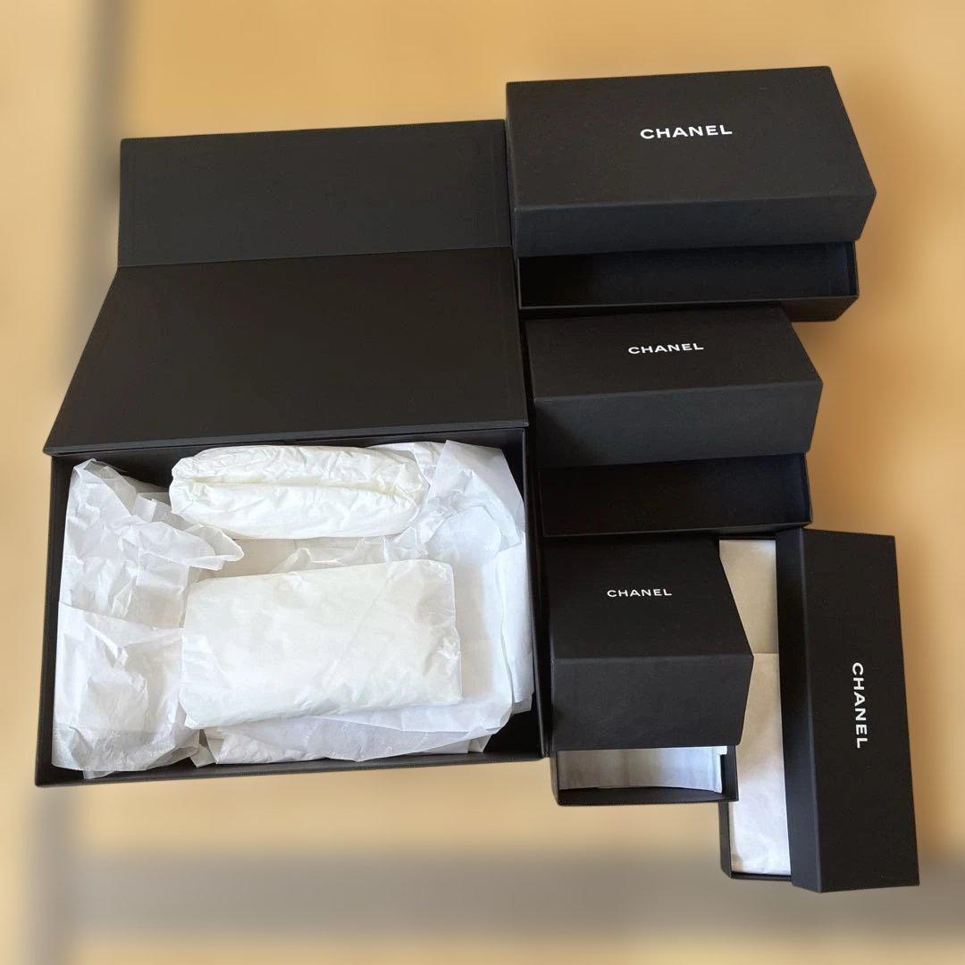 シャネル　ショッパー　空箱　マグネット　説明書　付属品　セット