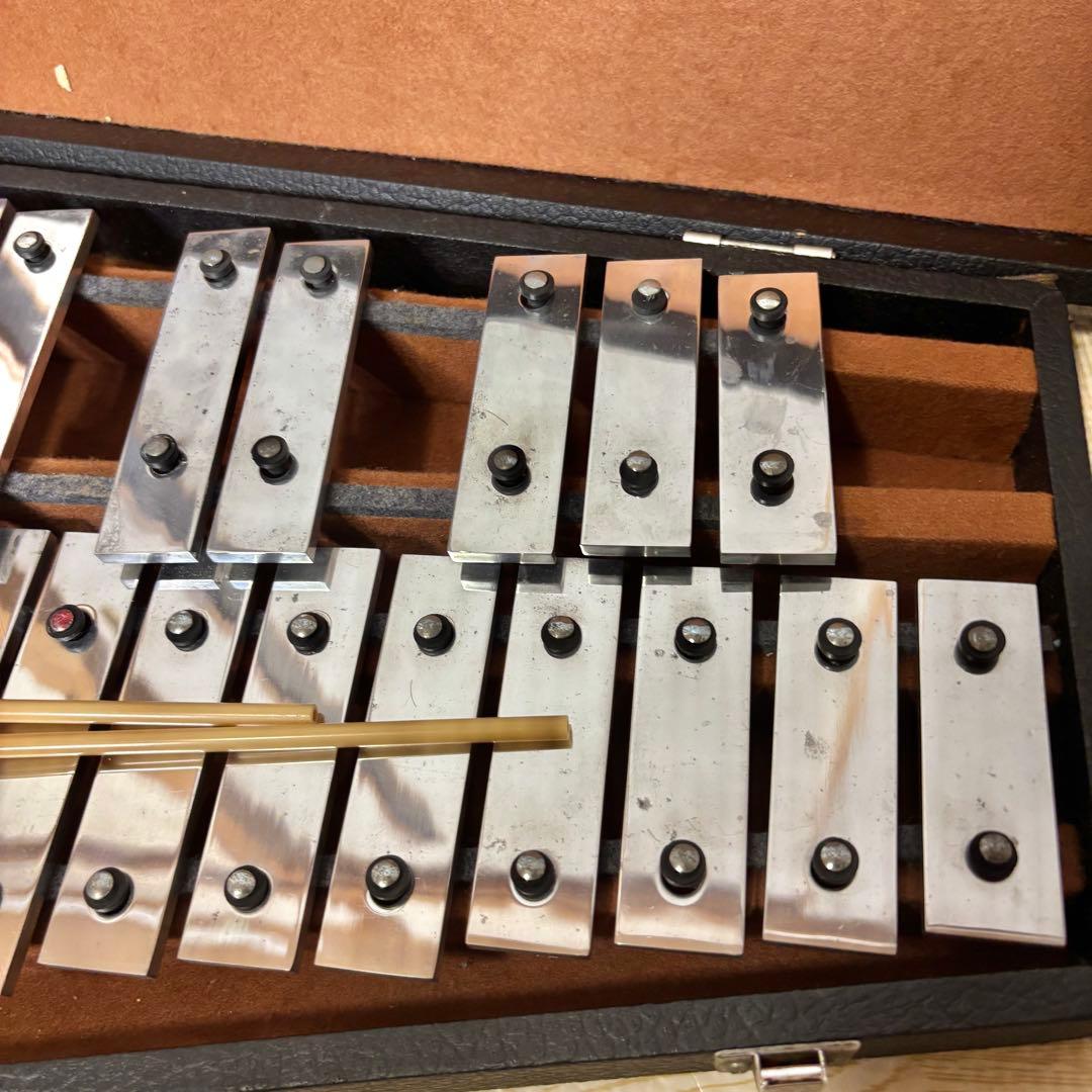 Saito グロッケン 鉄琴 ハードケース マレット付 サイトウ