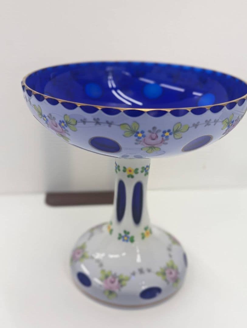 ボヘミアガラス　コンポート