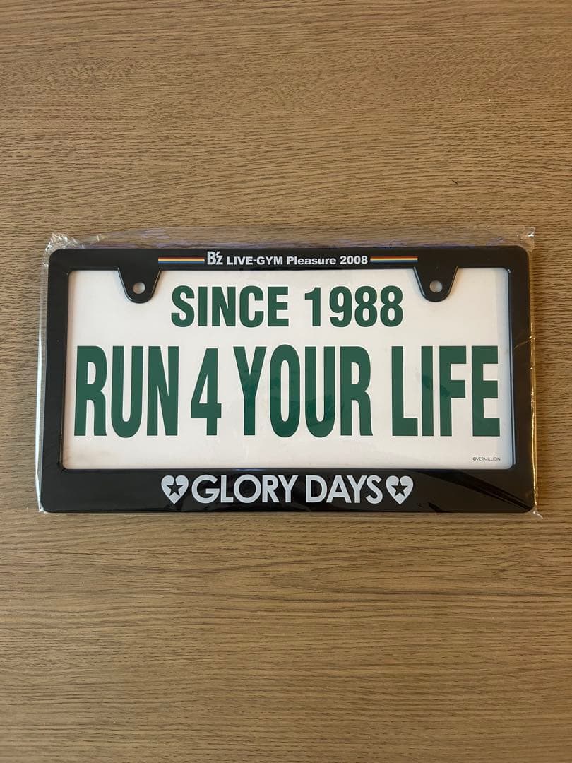 B'z Live-gym 2008 GLORY DAYS ナンバーフレーム