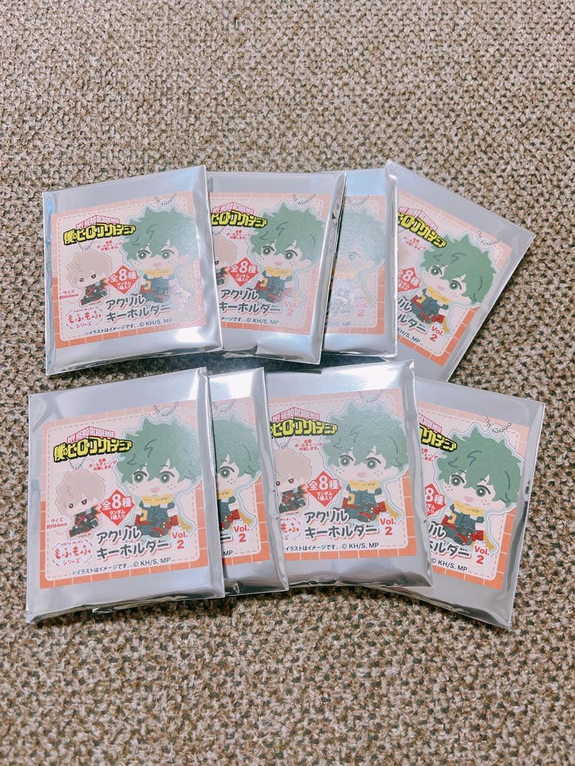 僕のヒーローアカデミア もふもふ アクリルキーホルダー　8個　コンプリート