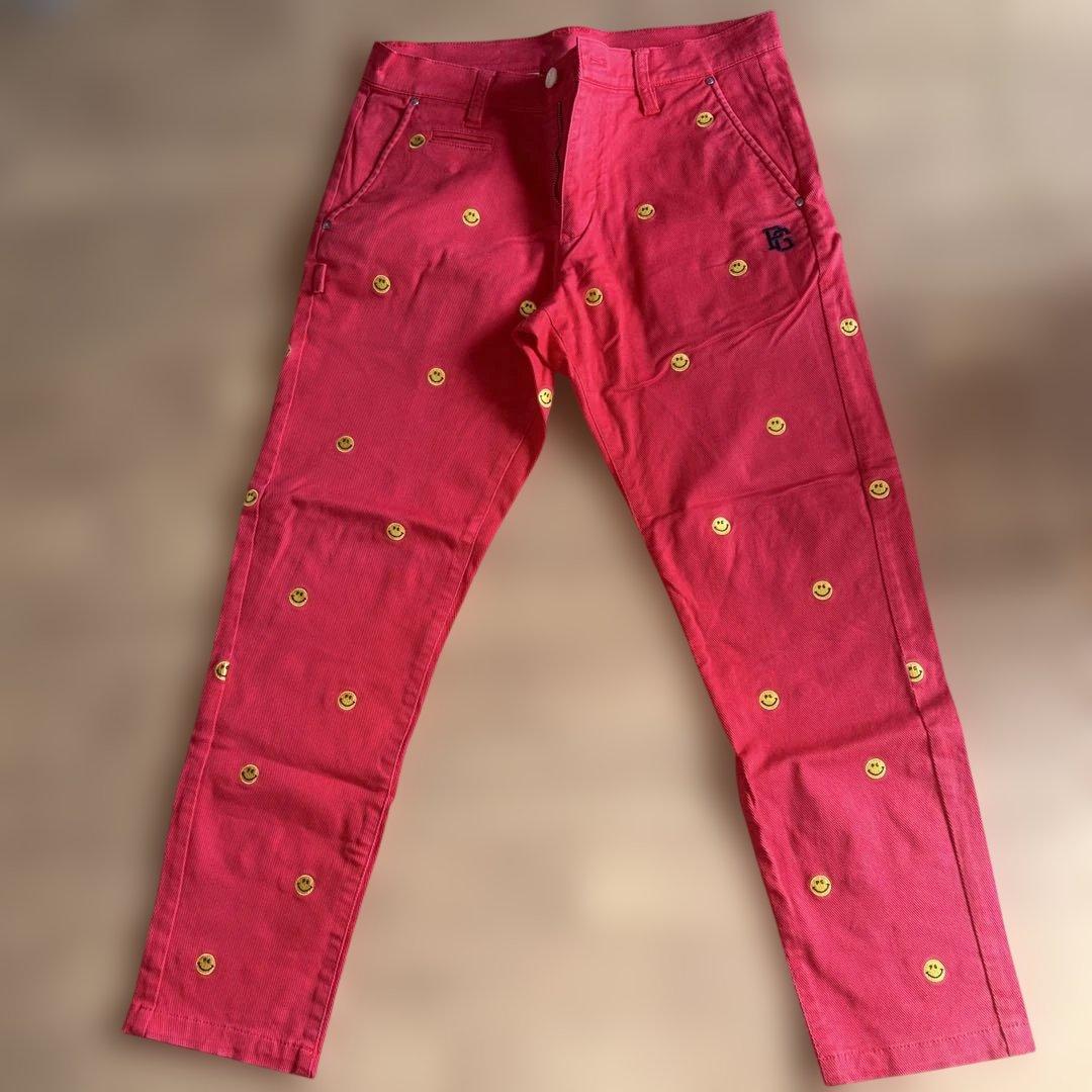 PEARLY GATES スマイリーフェイスパンツ サイズ3 ニコちゃん