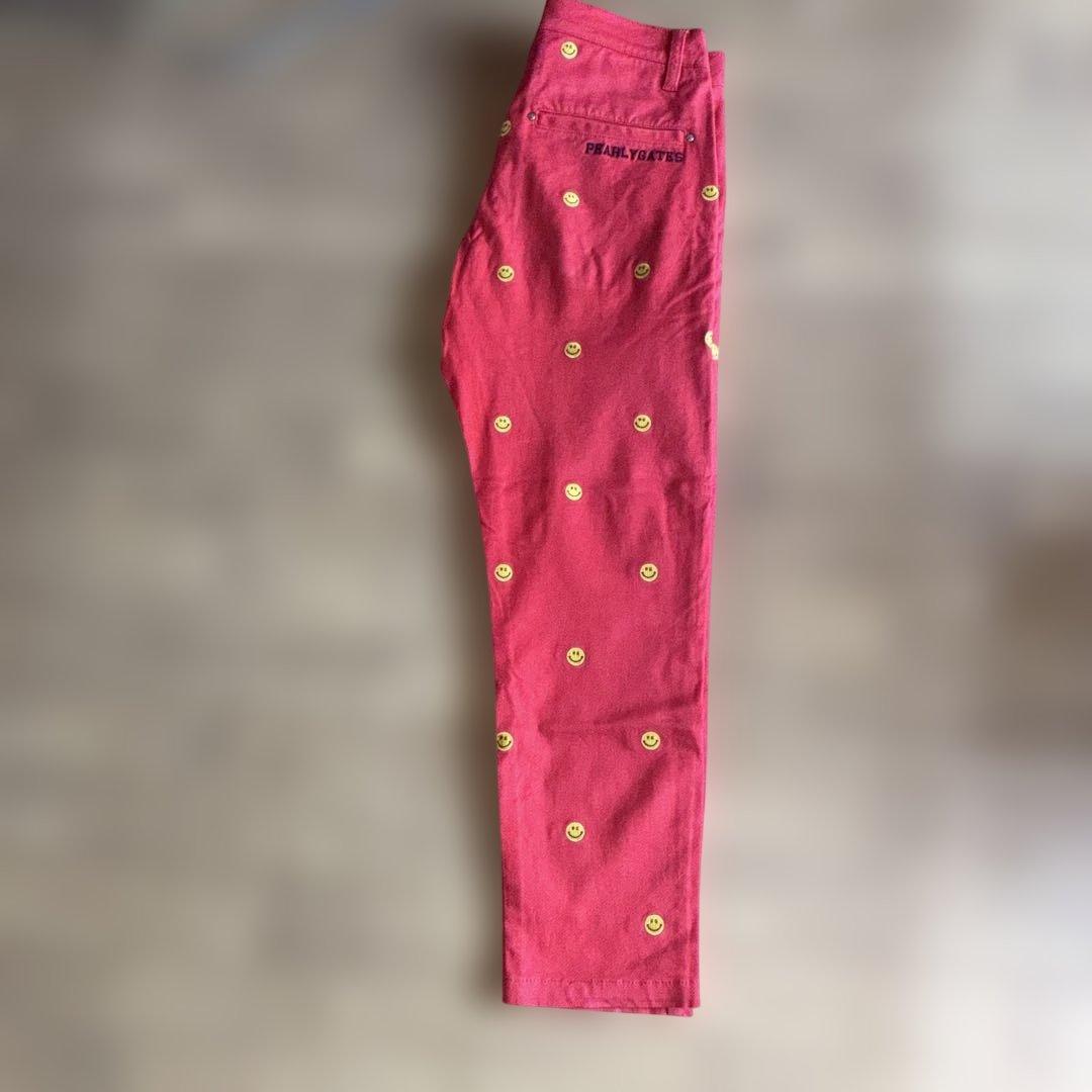 PEARLY GATES スマイリーフェイスパンツ サイズ3 ニコちゃん