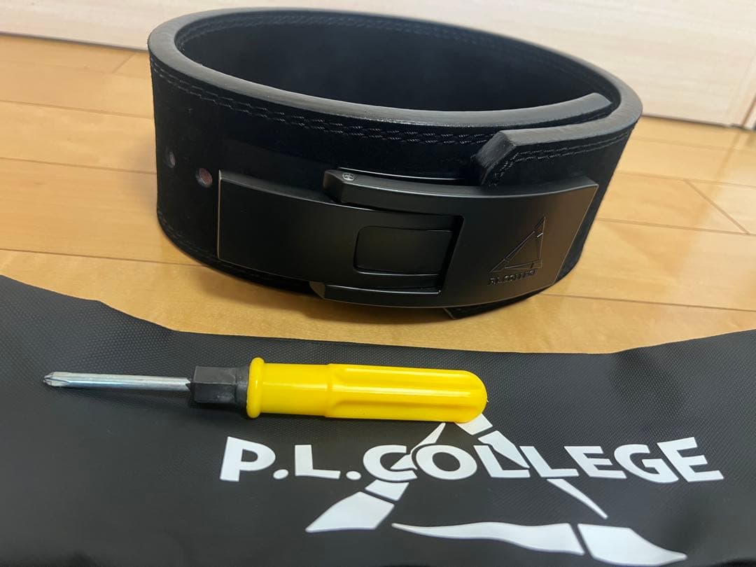 P.L.College パワーリフティングベルト Sサイズ