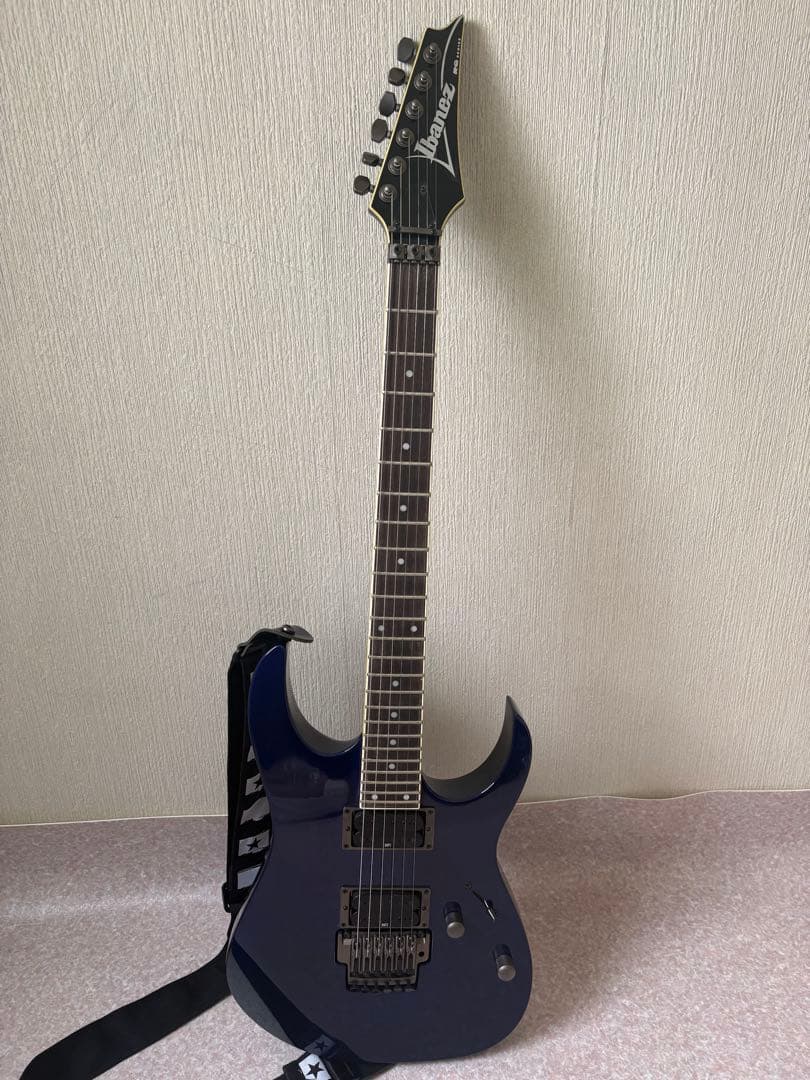 Ibanez エレキギター ダークブルー ストラップ付き　極美品・動作確認済み