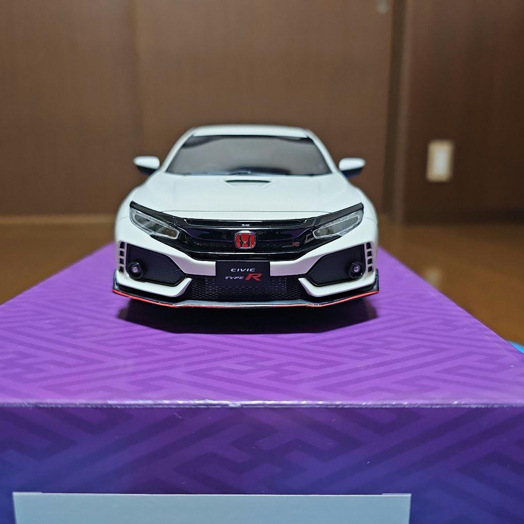 京商 サムライ 1/18 ホンダ シビック タイプR チャンピオン ホワイト