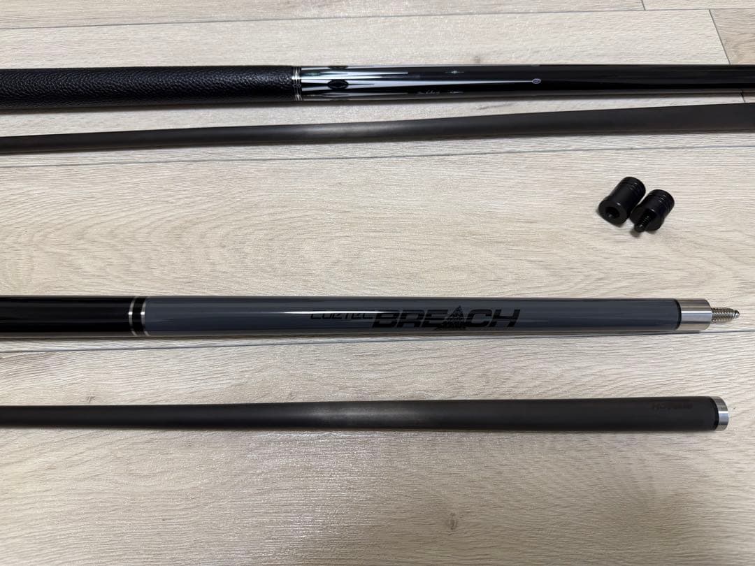 キューテック CUETEC 各種キュー, ケースなど一式（シナジーシャフト装備）