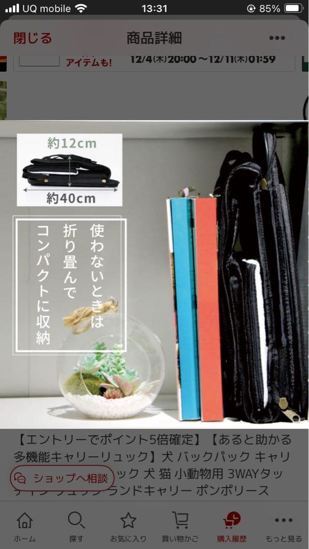 3WAYタッチイン リュック パノラマビュー ランドキャリー