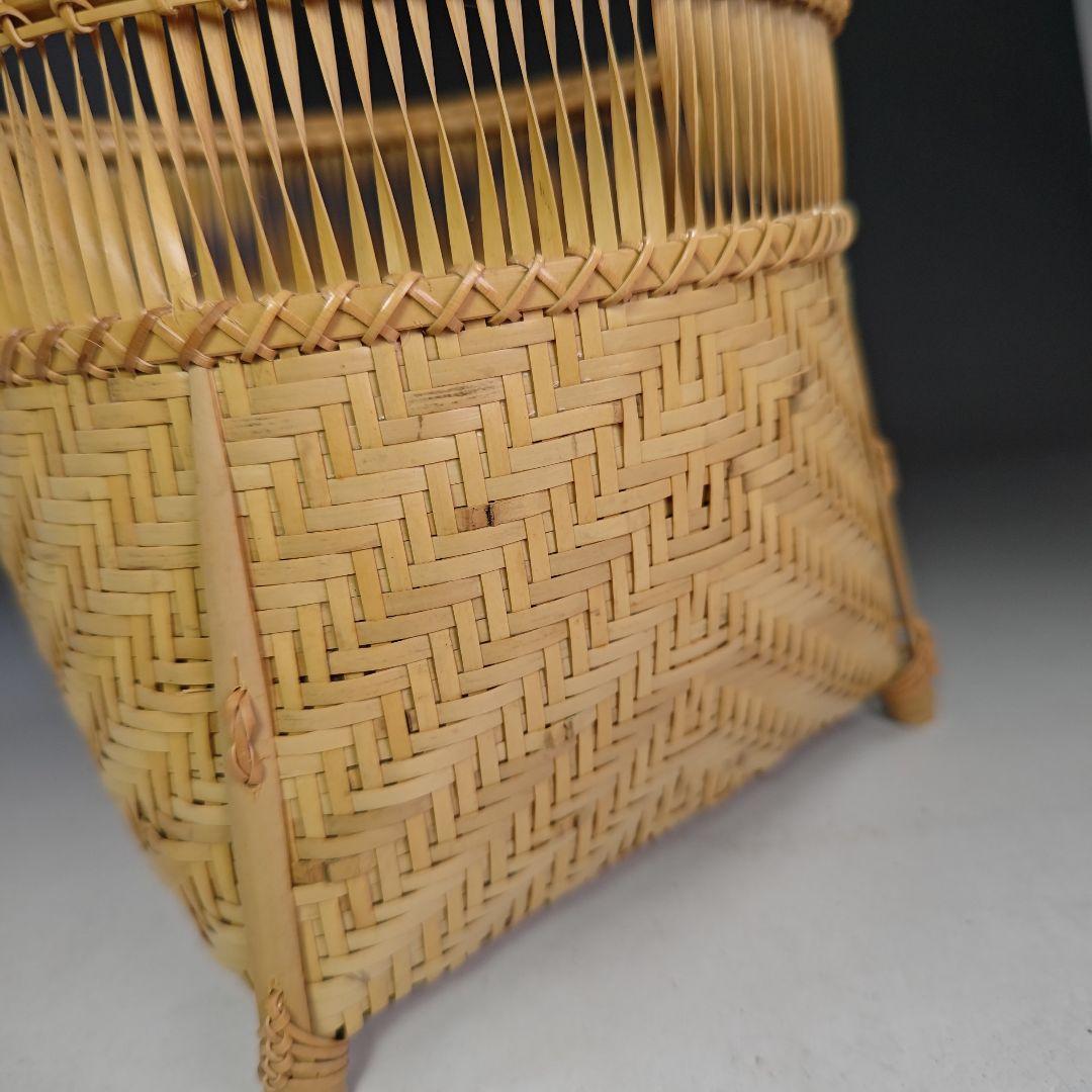 イ833 炭斗『和田青竺』『淡々斎好写　清風篭　炭斗　炭籠　共箱』茶道具