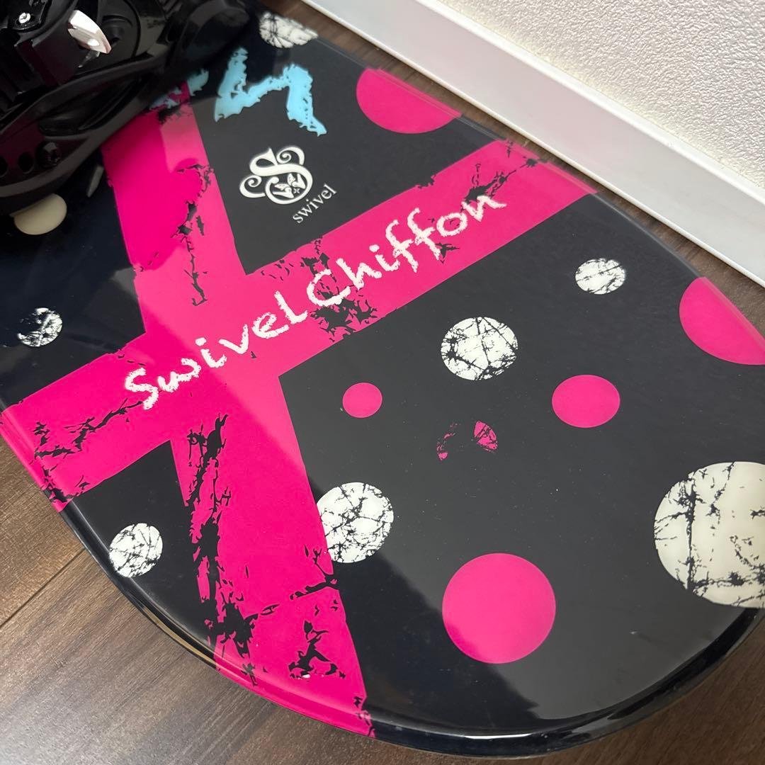 超美品 Swivel キッズ スノーボード ＆ ビンディングセット 120cm