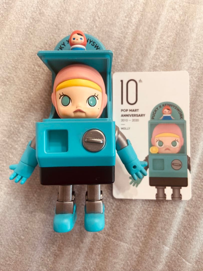 POPMART Molly ガシャポンモリー 10thアニバーサリーステッカー付