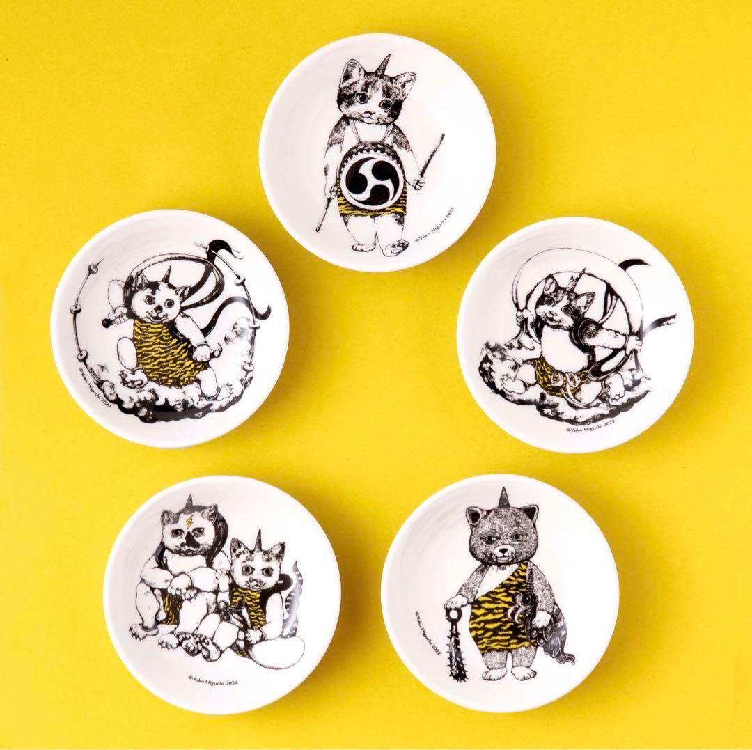 ヒグチユウコ 寅 虎皿 ノベルティ 5枚セット 2022 豆皿 新品 未使用