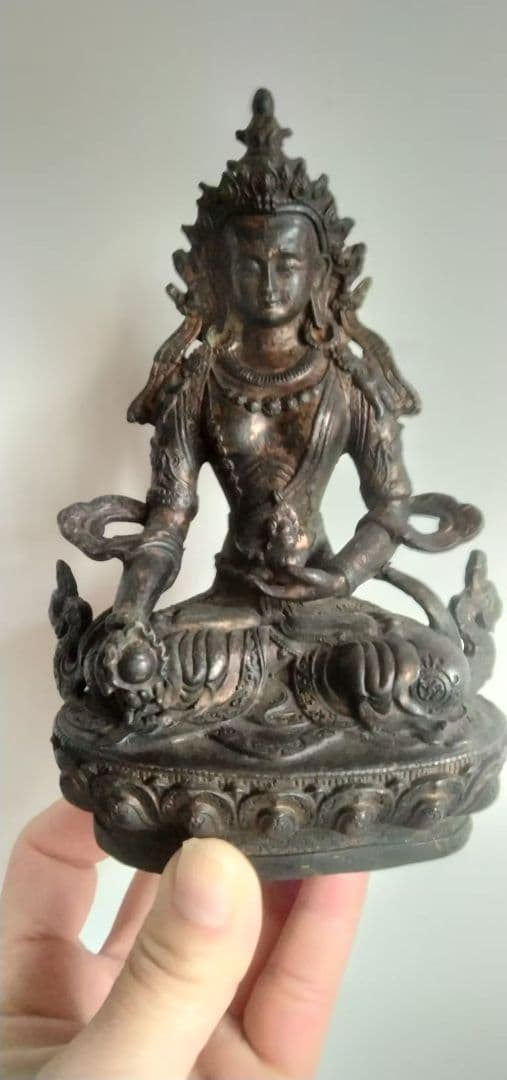 地蔵 菩薩 観音 銅製 仏像 彫刻 置物 開運 風水