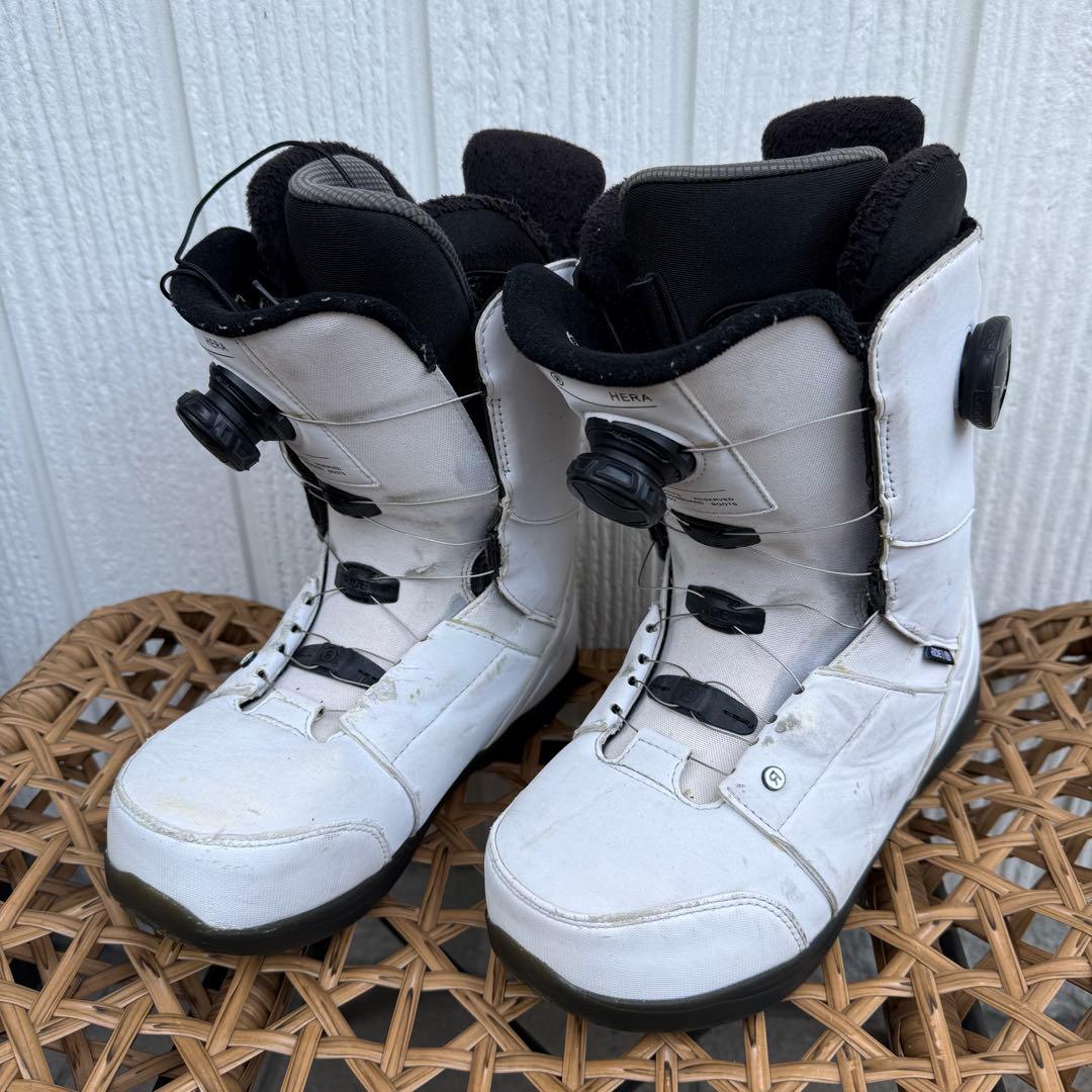 RIDE ホワイト スノーボードブーツ スノボ　ブーツ　BOA 白