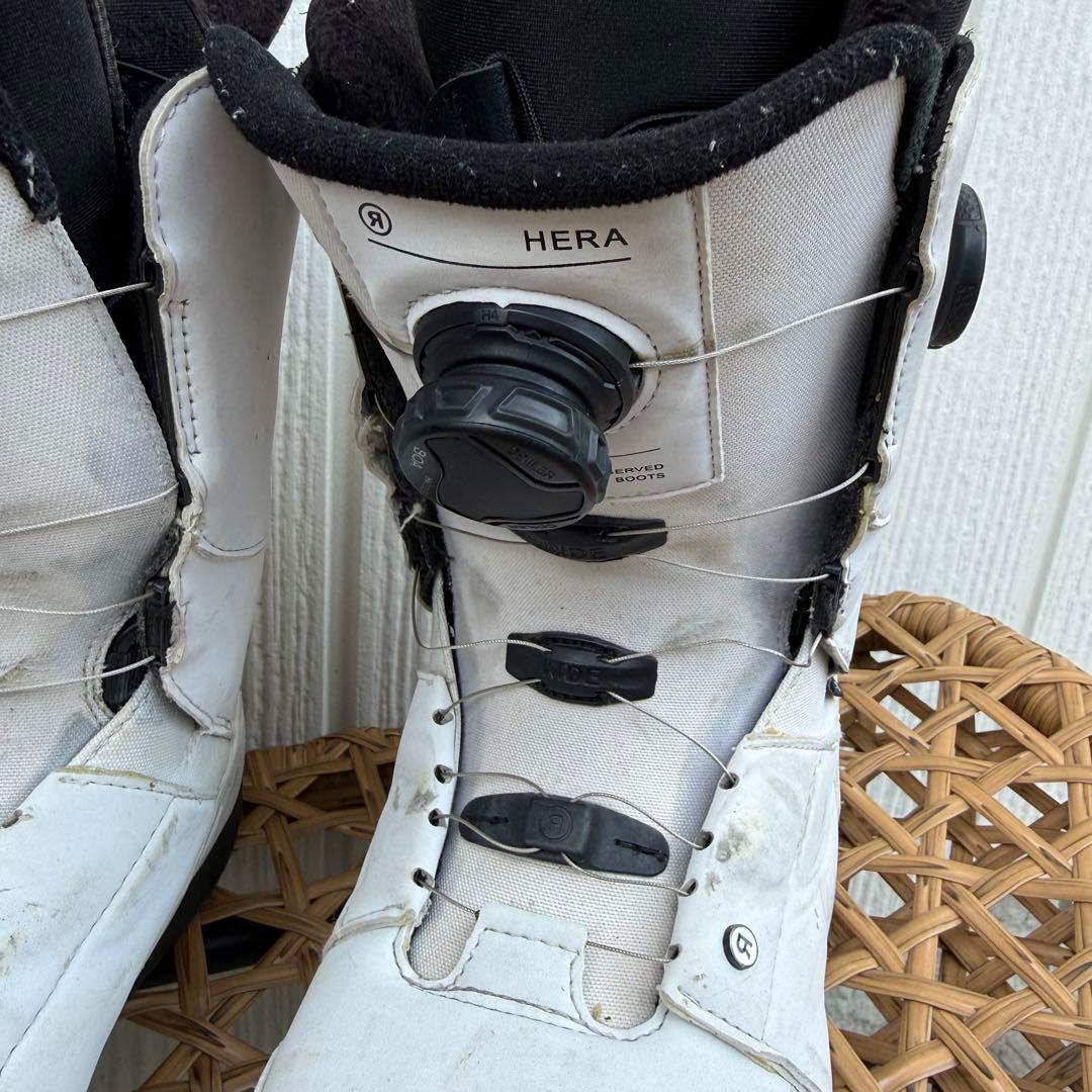 RIDE ホワイト スノーボードブーツ スノボ　ブーツ　BOA 白