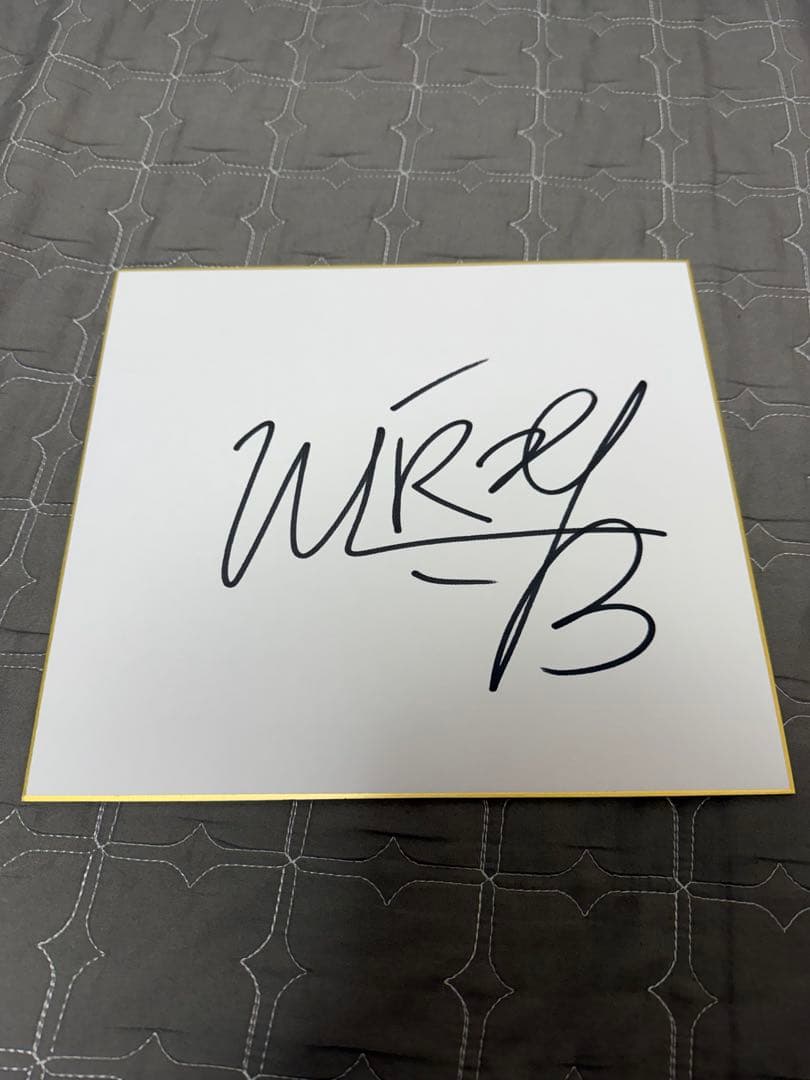 シェイドゥラエフ　直筆サイン色紙　RIZIN