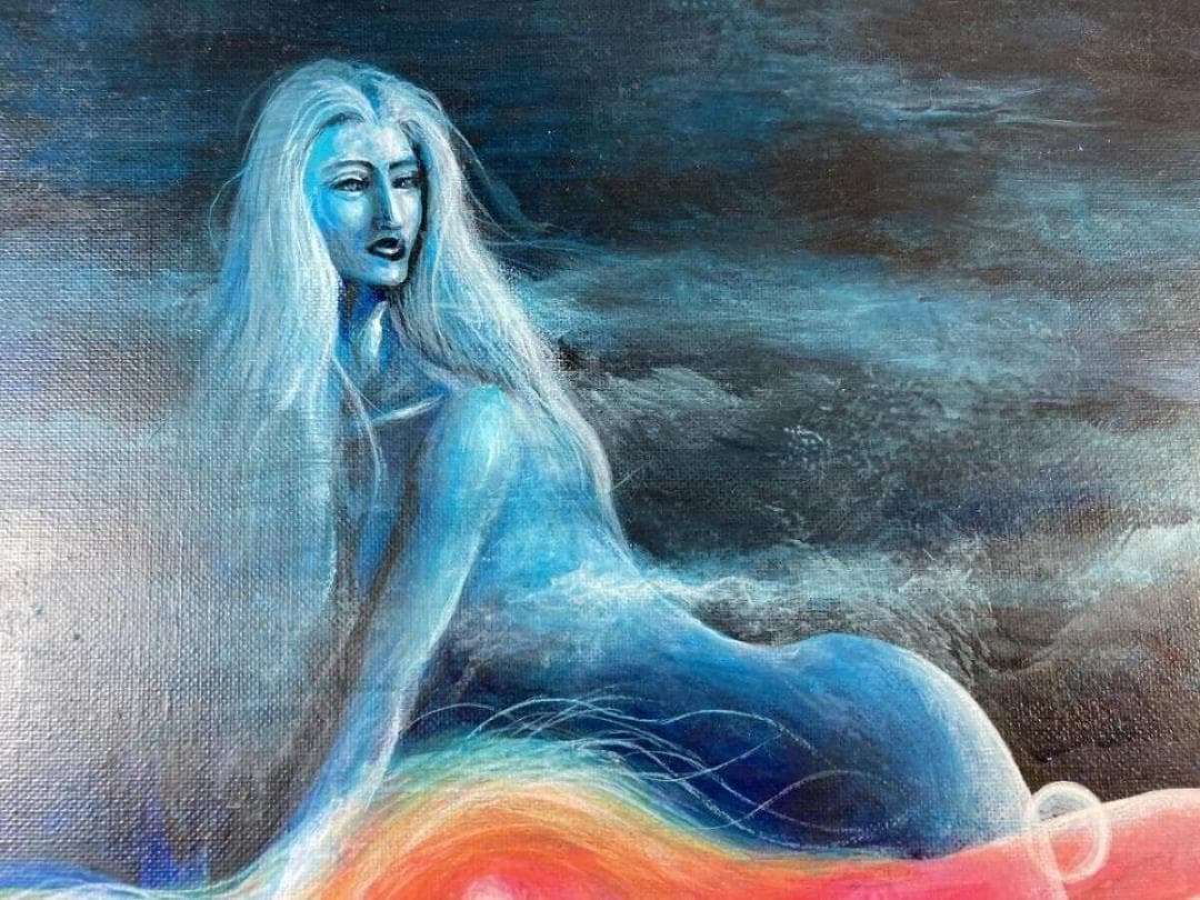 【真作保証】幻想的シュルレアリスム 油彩画「異世界の夢」F10相当 豪華一点物