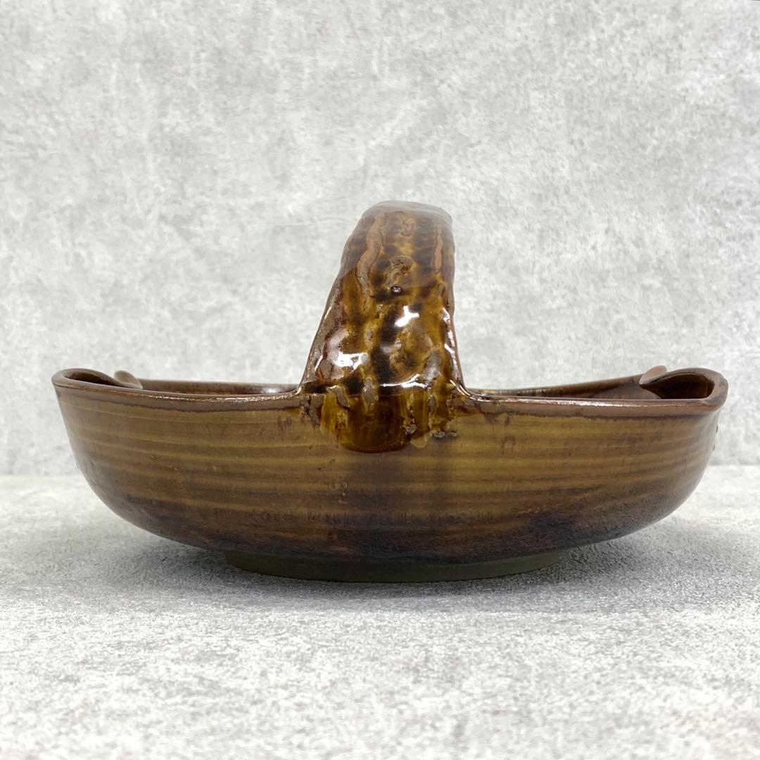 十三代 高取八仙 手付菓子器 共箱 高取焼 抹茶 和 茶の湯