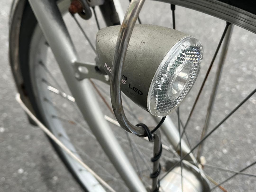 F*r様 〓中古LEDオートライト自転車★26インチ★シルバー★※注※配達地域限