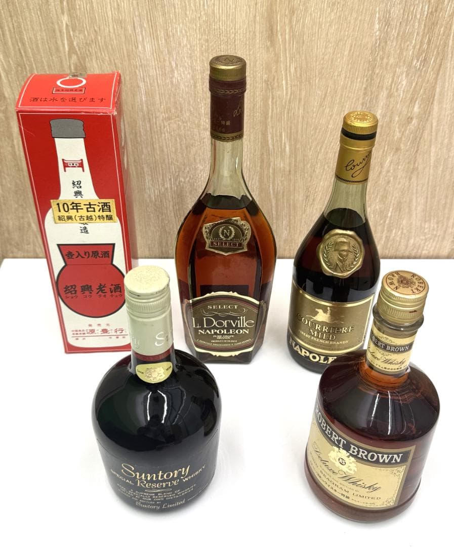未開栓・古酒まとめ売り　5本セット　SUNTORY★ NAPOLEON 特級