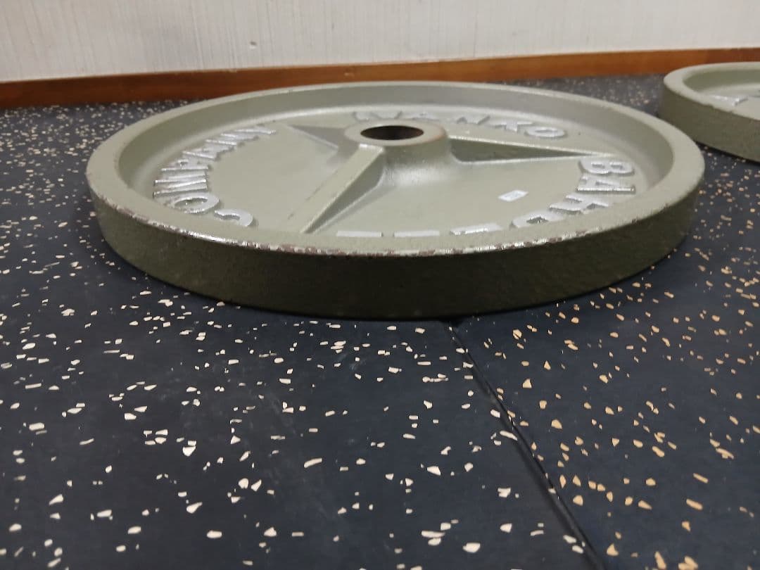 ①IVANKOイヴァンコ ラバープレート20kg x1枚穴径50mm(同時購入)
