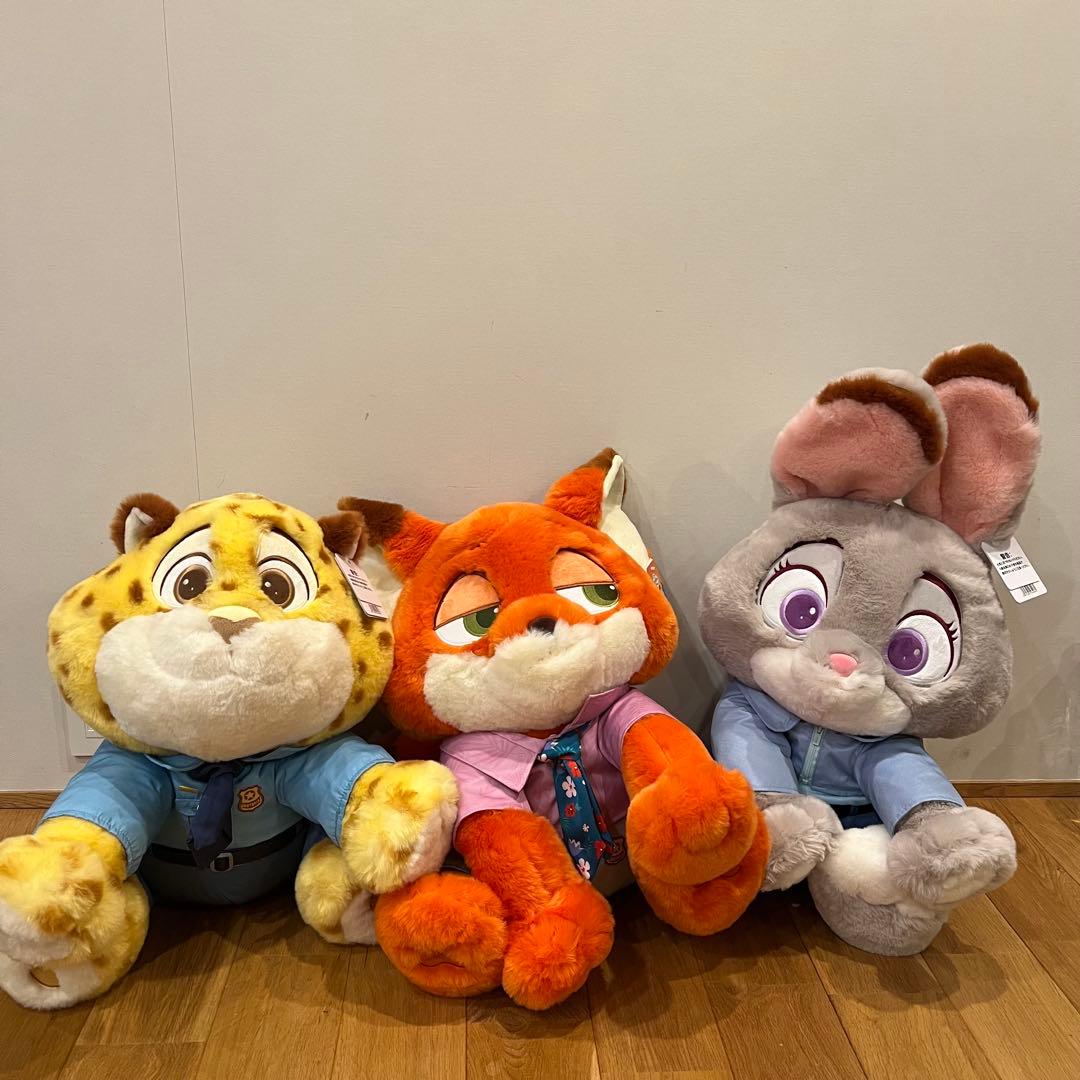 コストコ ディズニー ぬいぐるみ ズートピア2 ジュディ　ニック　クロウハウザー